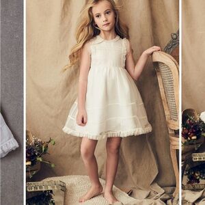 Elegant White Kids Formal Dress